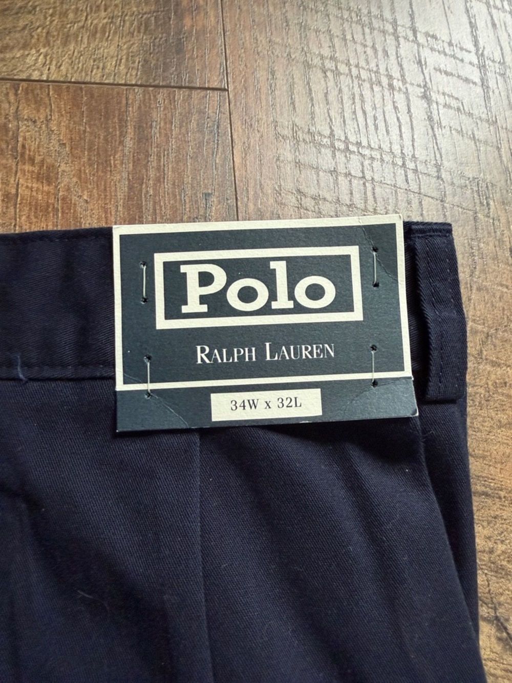 Polo by Ralph Lauren Men’s Navy Chino Pants - Classic Flat Front - Picture 3 of 8